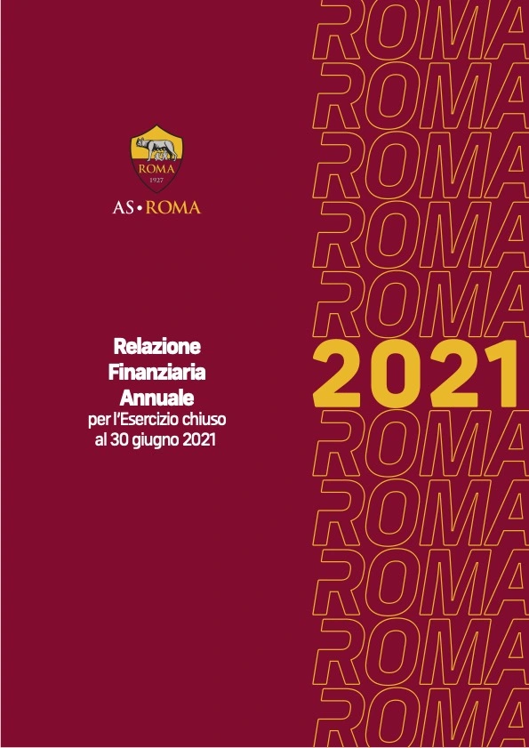 Copertina bilancio AS Roma 2020/21